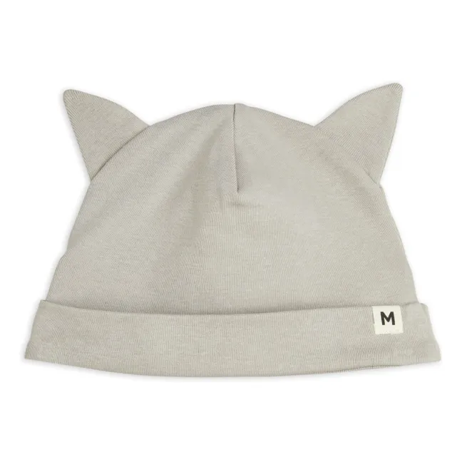 Conjunto de body, jogger y gorro de gato de algodón orgánico | Crudo