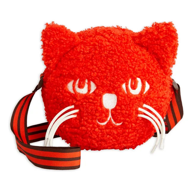 Borsa a tracolla Cat Fuzzy Fibre riciclate | Rosso