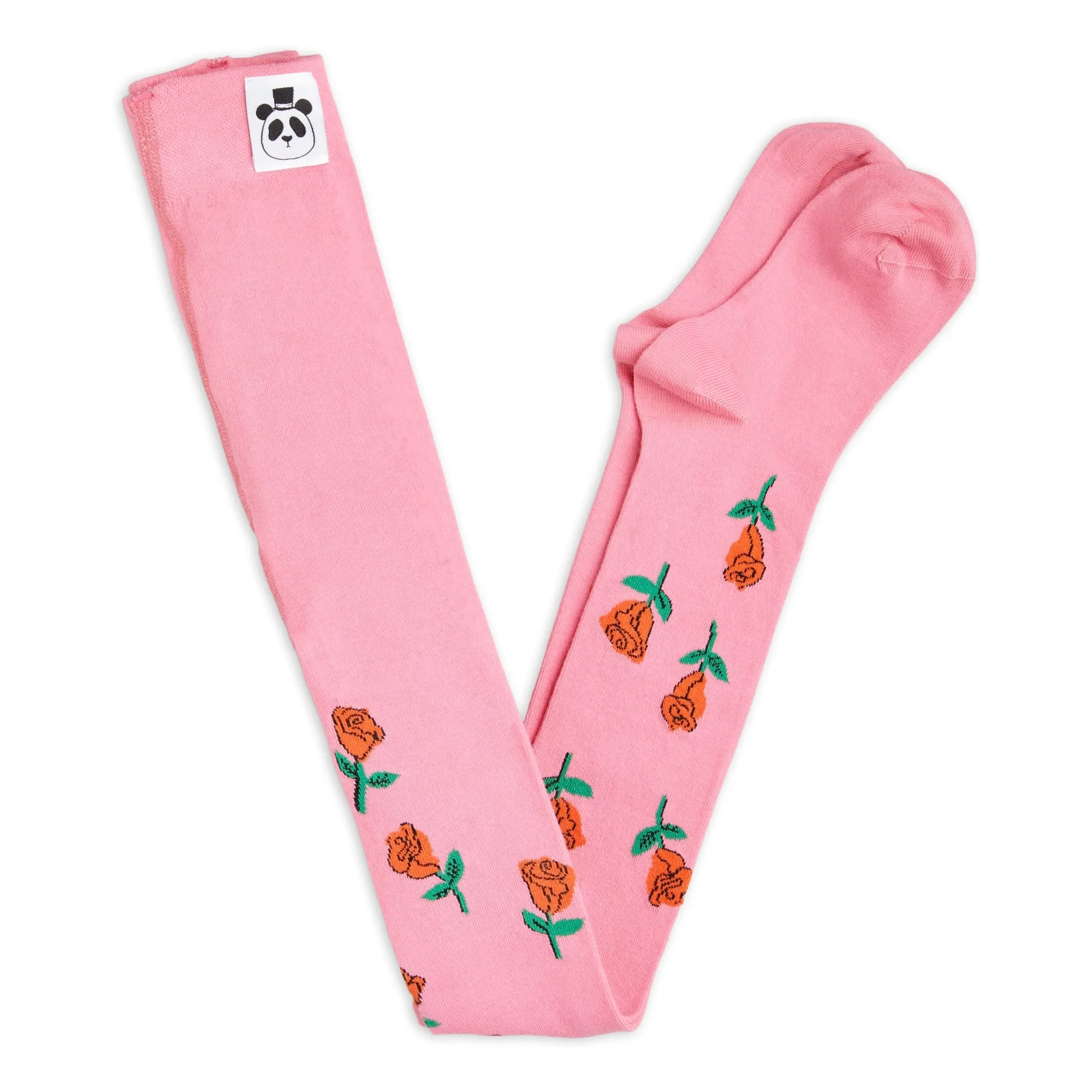 Mini Rodini Pink Organic Cotton Tights