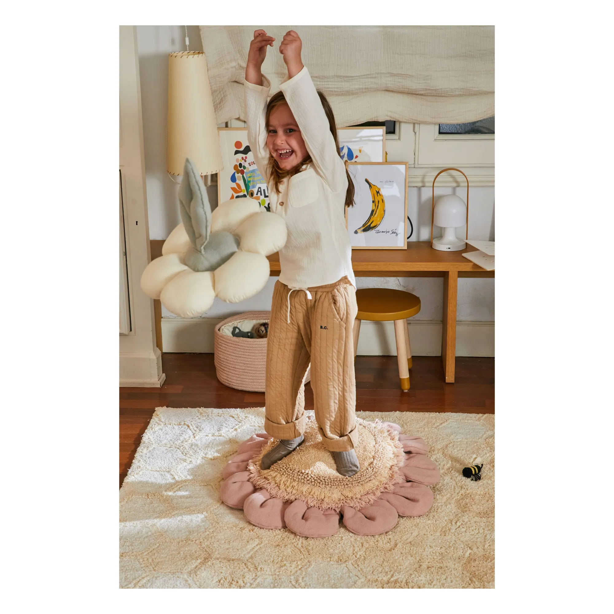 Pouf Daisy | Rose- Image produit n°7