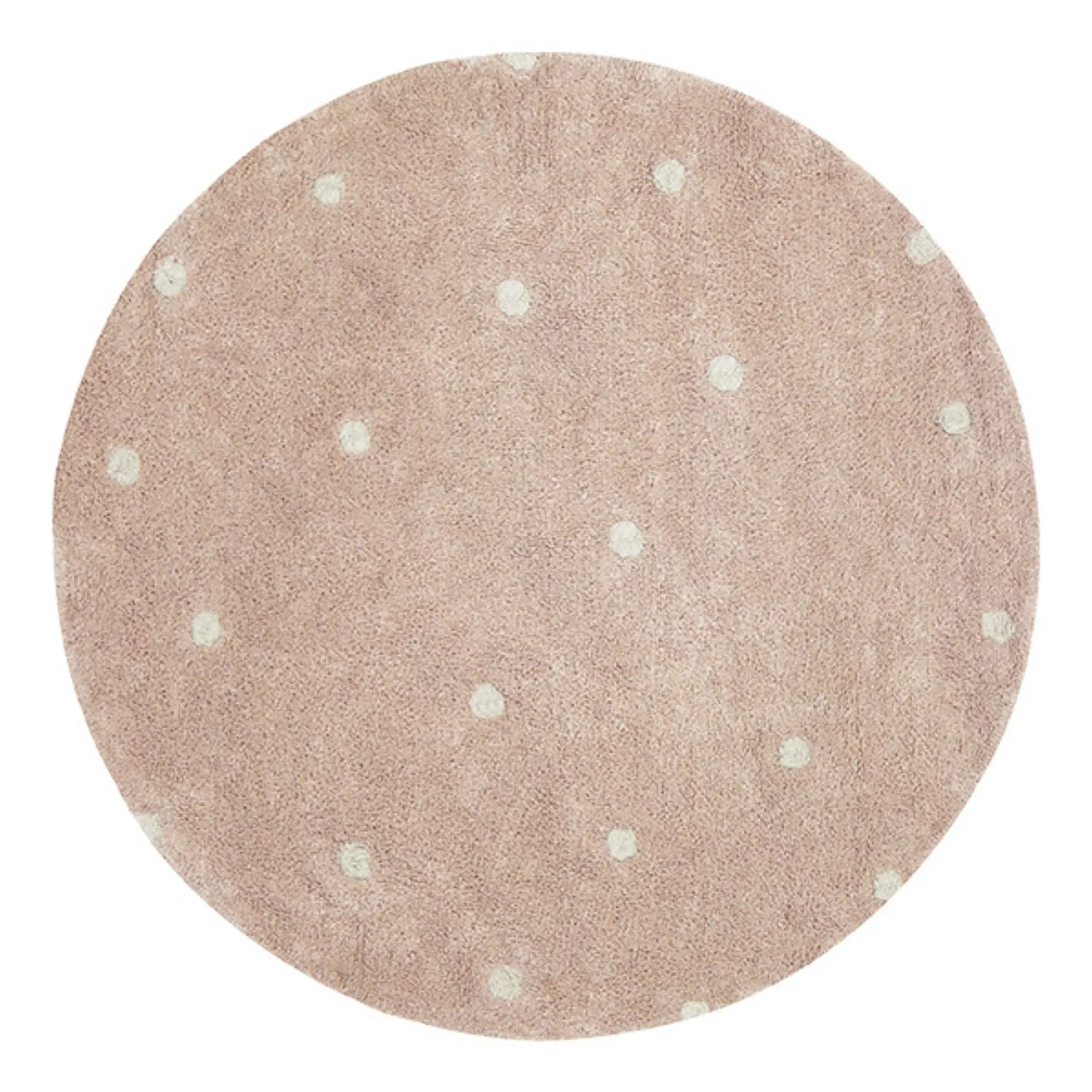 Lorena Canals Pink Dot Round Rug