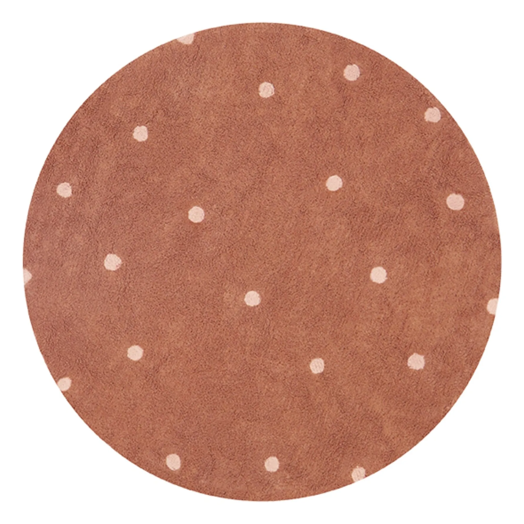 Lorena Canals Terracotta Dot Round Rug