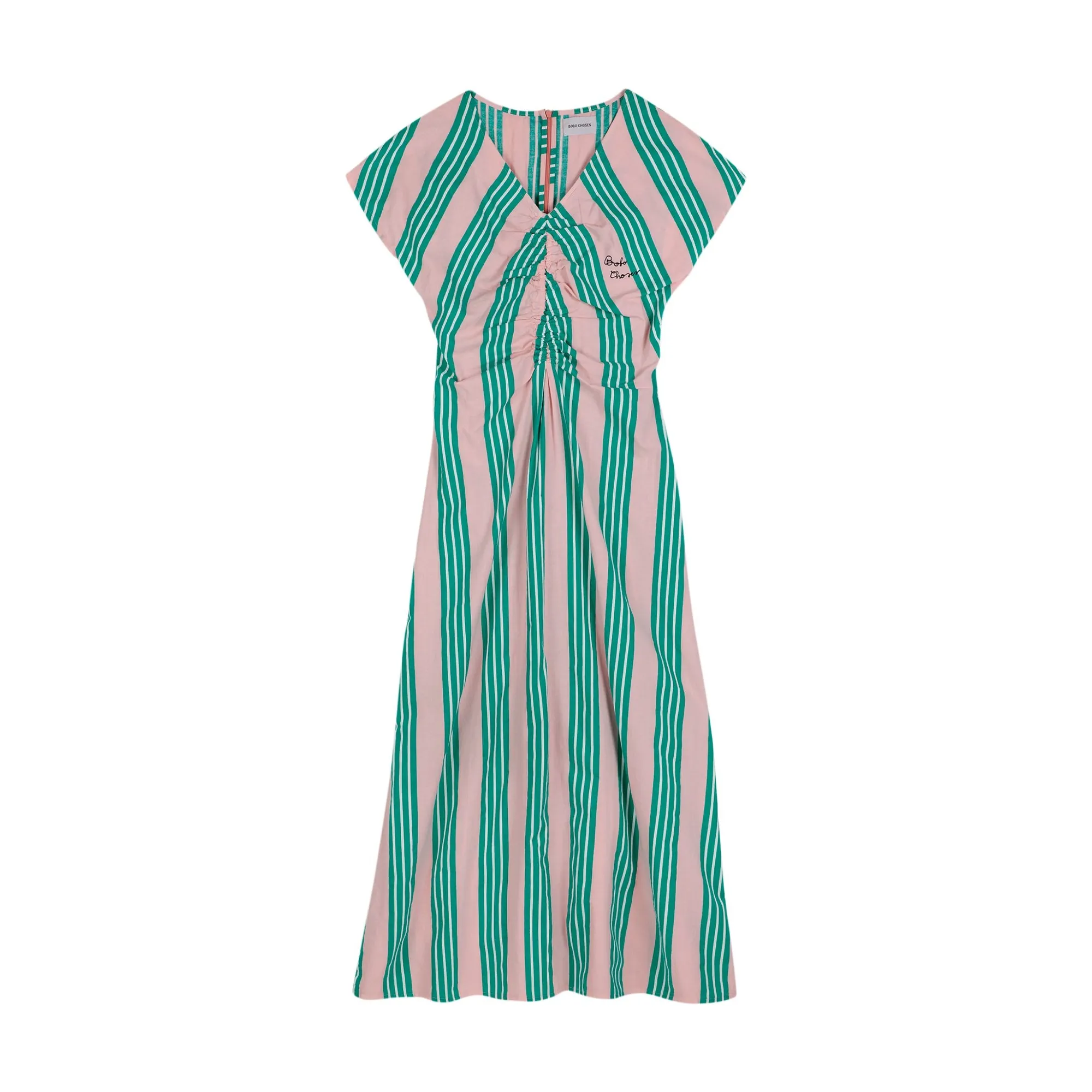 Bobo Choses Pale Pink Stripes Dress X Smallable