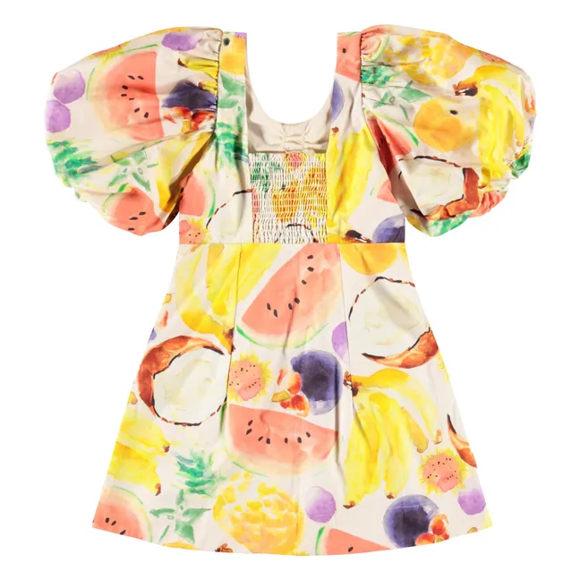 Vestido Cissy Fruit Salad Algodón orgánico | Crema