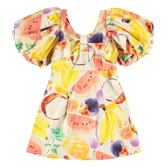 Vestido Cissy Fruit Salad Algodón orgánico | Crema