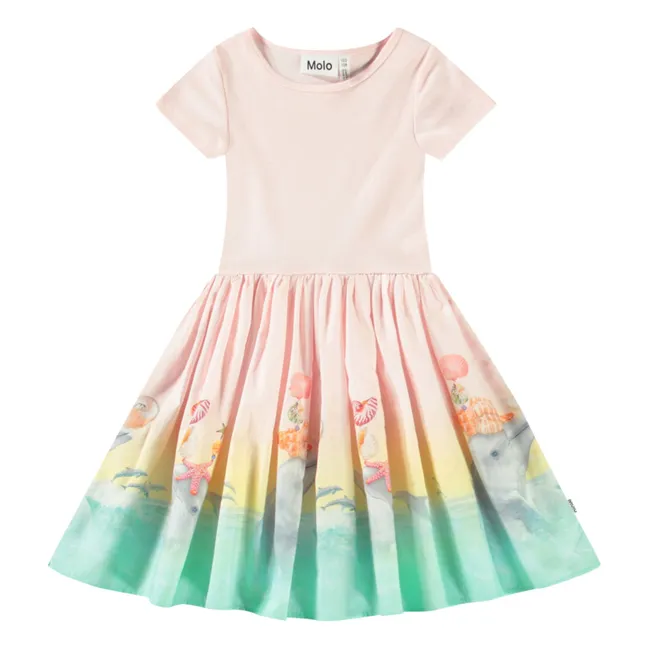 Robe Cissa Coton Bio | Rose poudré