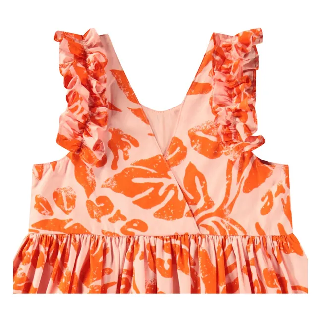 Robe Cicely Coton Bio | Rose pêche