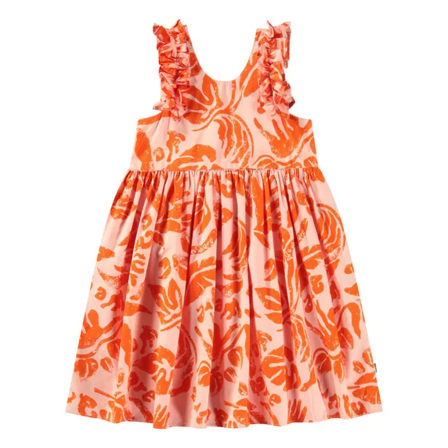 Robe Cicely Coton Bio | Rose pêche