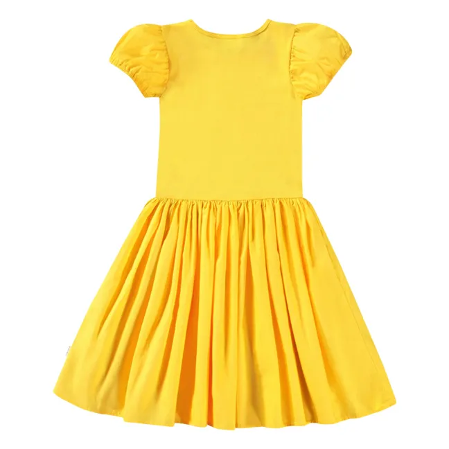 Vestido Cleopatra de algodón orgánico | Amarillo