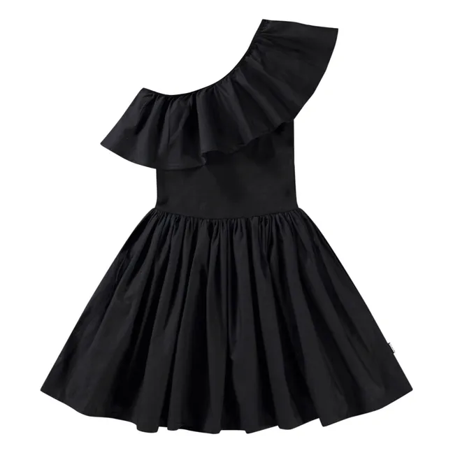 Abito Chloey in cotone biologico | Nero