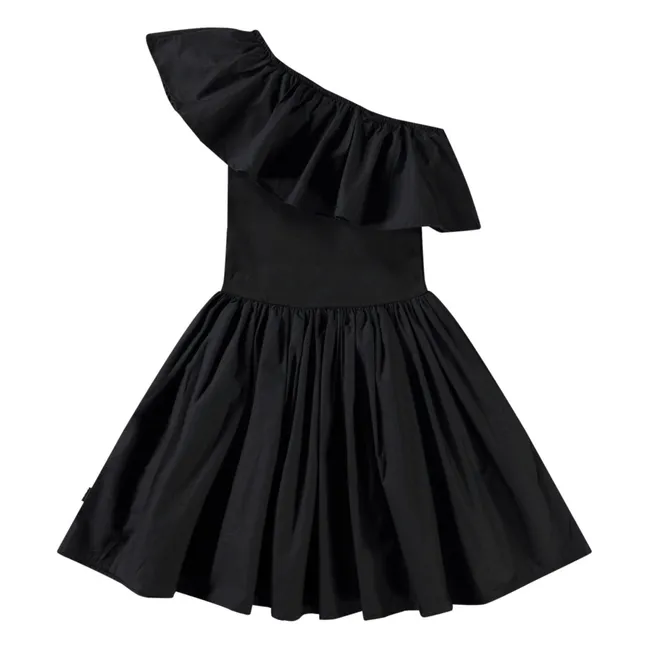 Abito Chloey in cotone biologico | Nero