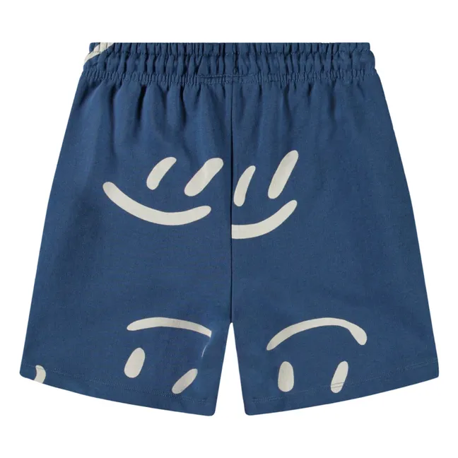 Pantalón corto de algodón ecológico Amil Big Smiles | Azul Marino