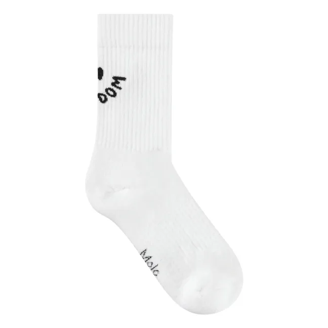 Set di 2 calzini Norman | Bianco