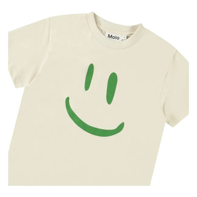 Camiseta de algodón ecológico Roxo Smile | Crudo