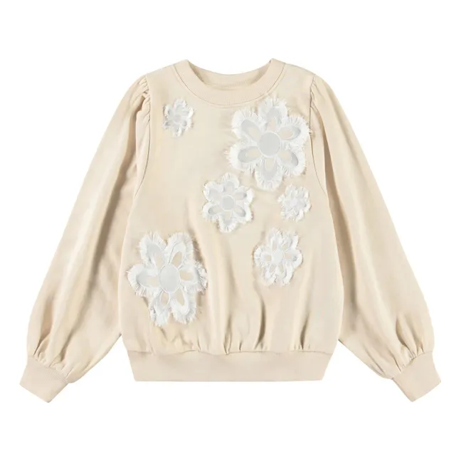 Sweatshirt Mary Bio-Baumwolle | Cremefarben