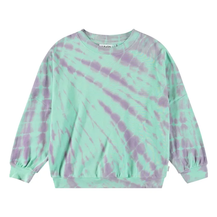Sudadera Marika Tie Dye de algodón orgánico | Azul Cielo- Imagen del producto n°0