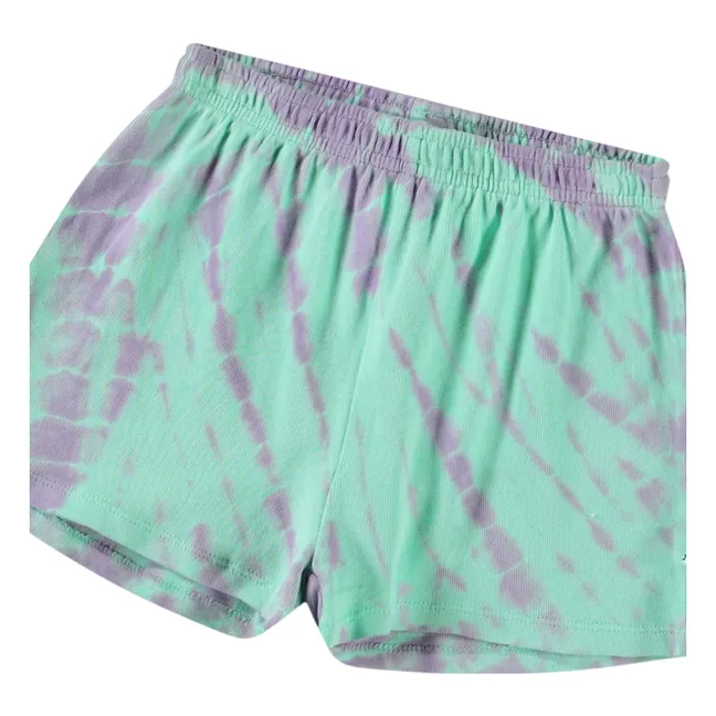 Short Akima Tie Dye Coton Bio | Bleu ciel
