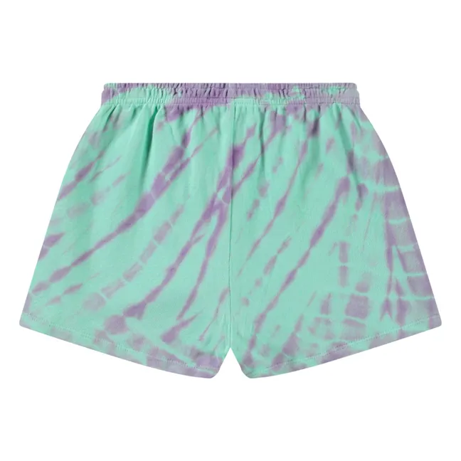 Short Akima Tie Dye Coton Bio | Bleu ciel