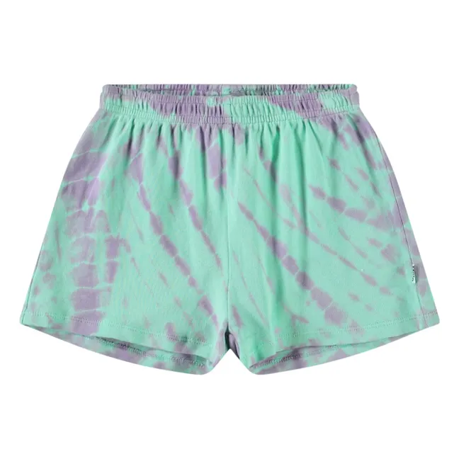 Short Akima Tie Dye Coton Bio | Bleu ciel