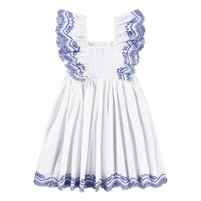 Robe Clementine Coton Bio | Blanc