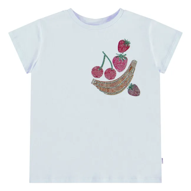 Ranva Shiny Fruits Organic Cotton T-Shirt | White