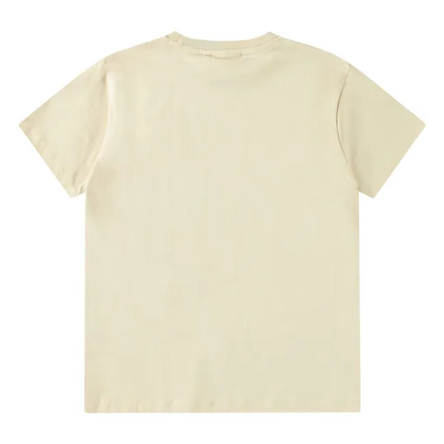 Camiseta de algodón orgánico Riley Dancing Horses | Beige