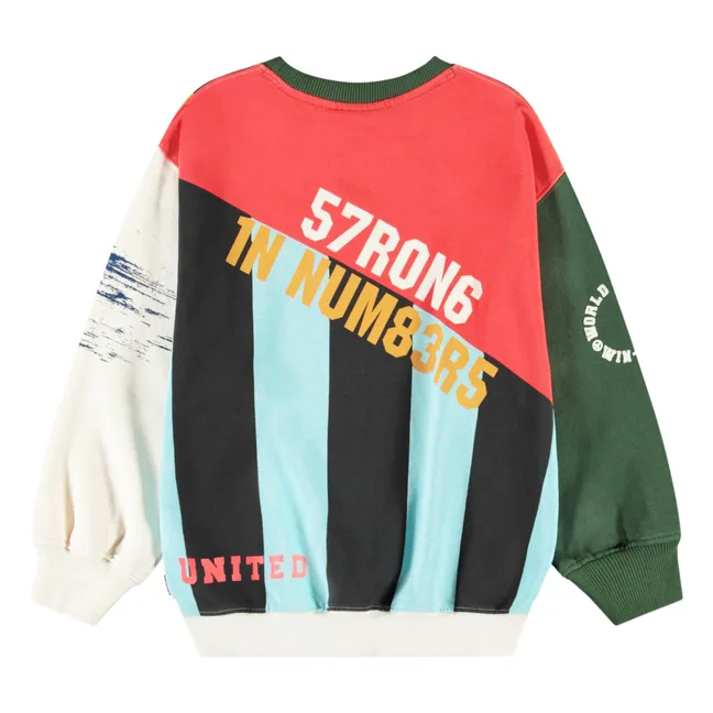 Monti Mash Up Organic Cotton Sweatshirt | Green