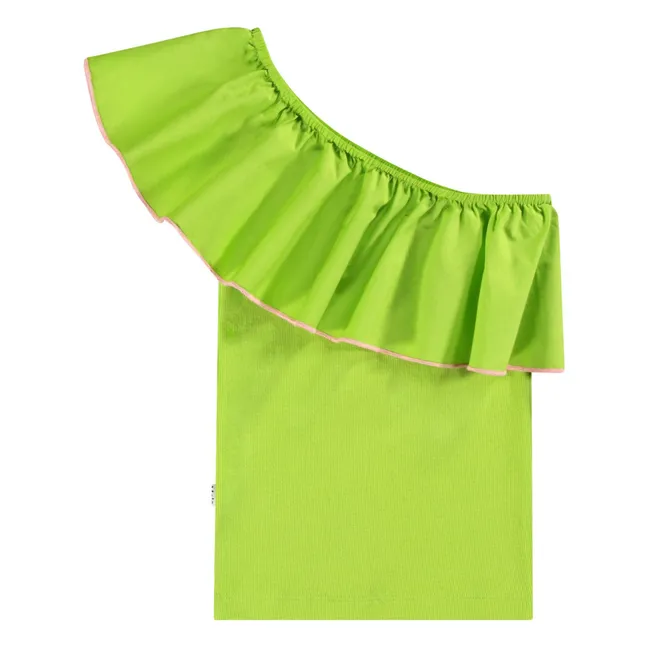 Top Rebecca Coton Bio | Vert anis