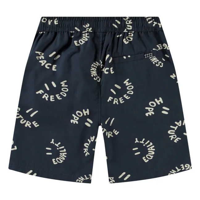 Avart Smile Words - Pantaloncini in cotone biologico | Blu marino