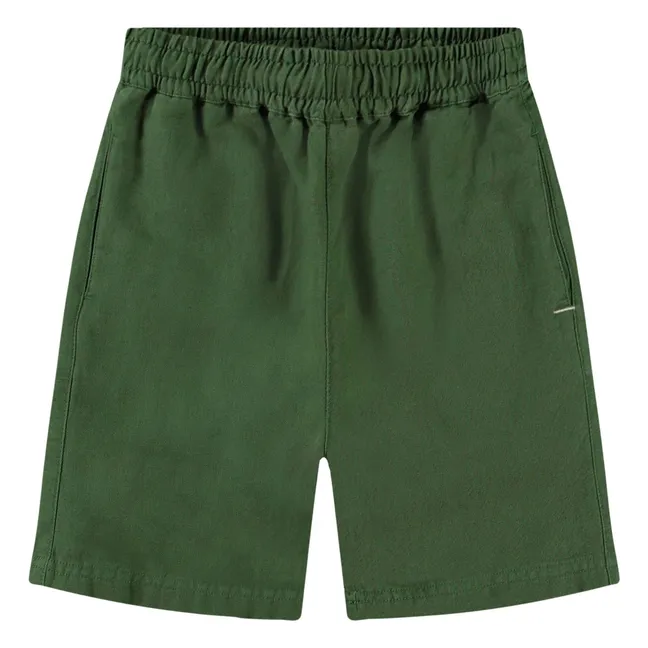 Short Amal Lin | Vert sapin