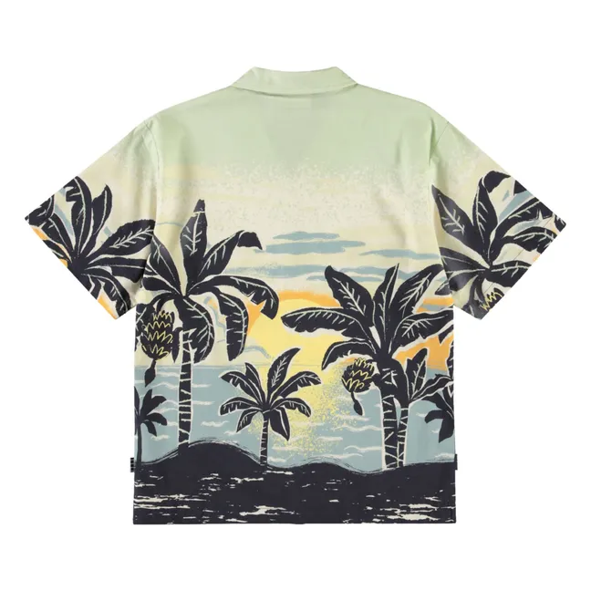Camisa Rui de algodón orgánico | Verde agua