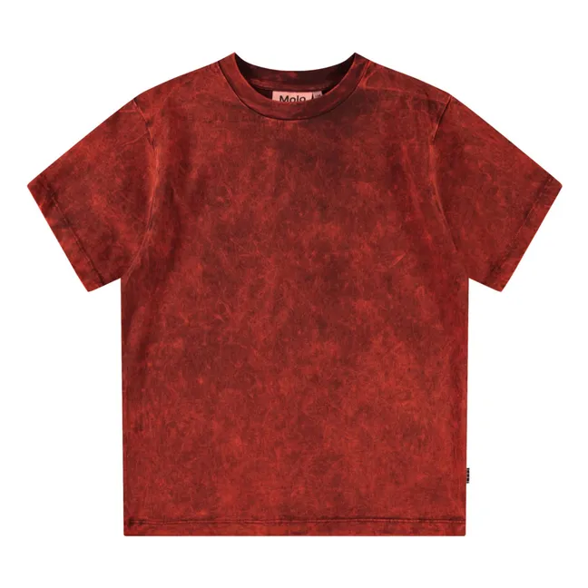 Rodney Fiesta Dye T-Shirt aus Bio-Baumwolle | Rot
