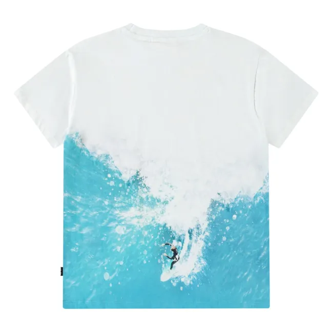 T-Shirt Riley Wave Surfer Bio-Baumwolle | Weiß