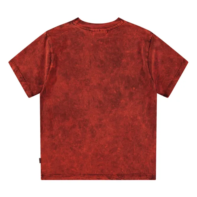Rodney Fiesta Dye T-Shirt aus Bio-Baumwolle | Rot