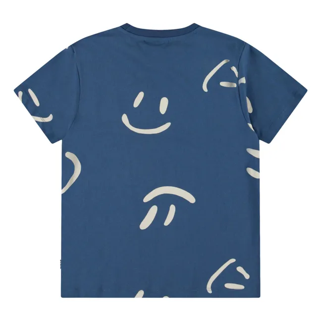 T-Shirt Riley Big Smile Bio-Baumwolle | Navy