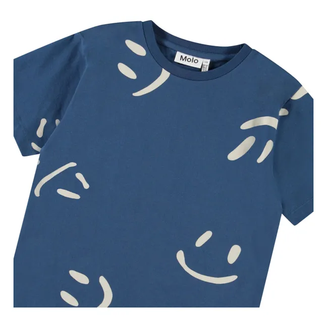 T-Shirt Riley Big Smile Bio-Baumwolle | Navy
