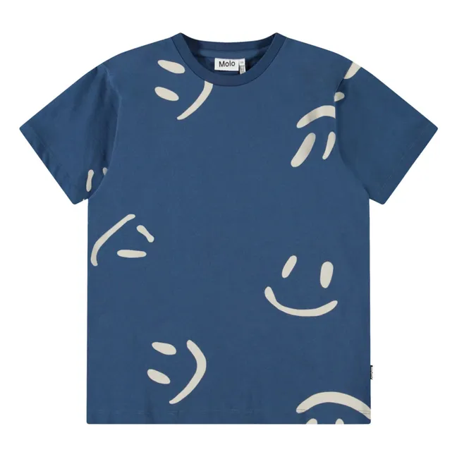 T-Shirt Riley Big Smile Bio-Baumwolle | Navy