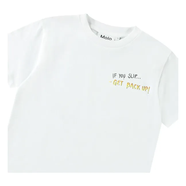 Maglietta in cotone organico Rodney If You Slip | Bianco