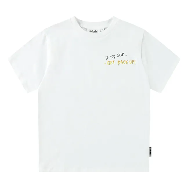 Maglietta in cotone organico Rodney If You Slip | Bianco