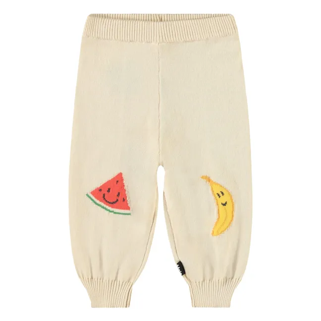 Jogger Maille Sol Fruit Coton Bio | Cream