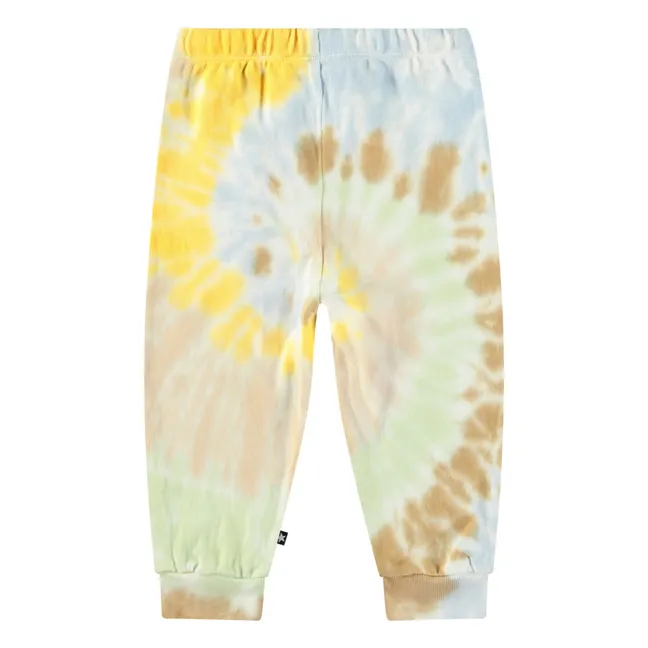 Simeon Tie Dye Organic Cotton Joggers | Yellow