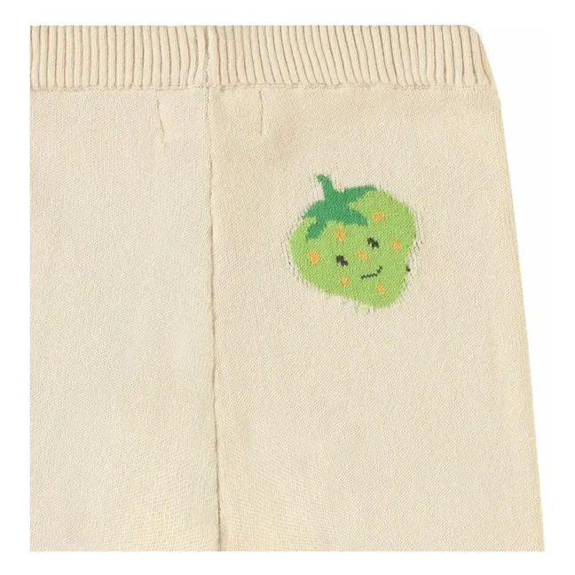 Jogger Maille Sol Fruit Coton Bio | Cream