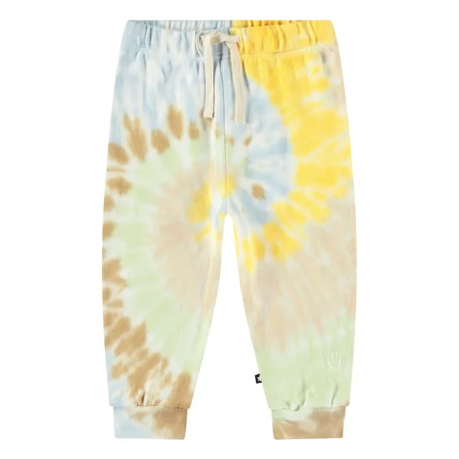 Simeon Tie Dye Organic Cotton Joggers | Yellow