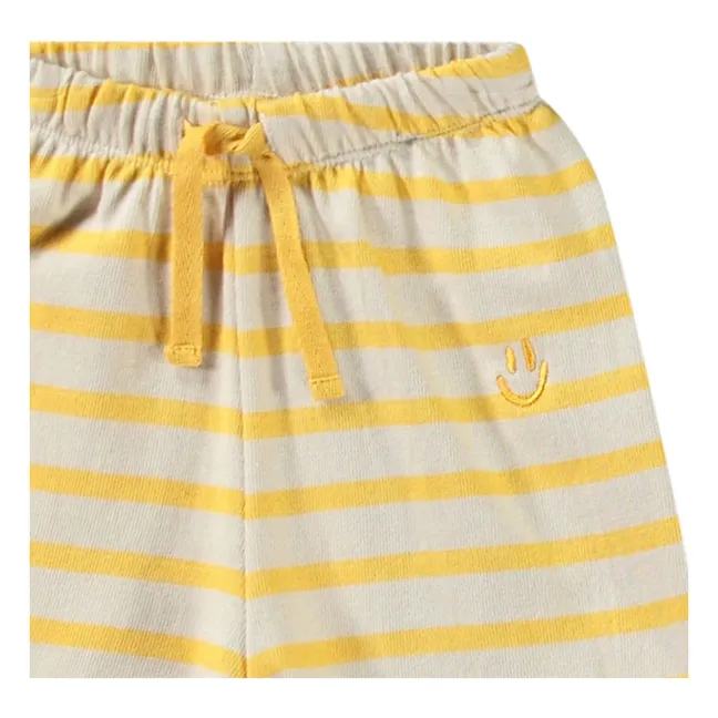 Pantaloncini in cotone organico Skie | Giallo