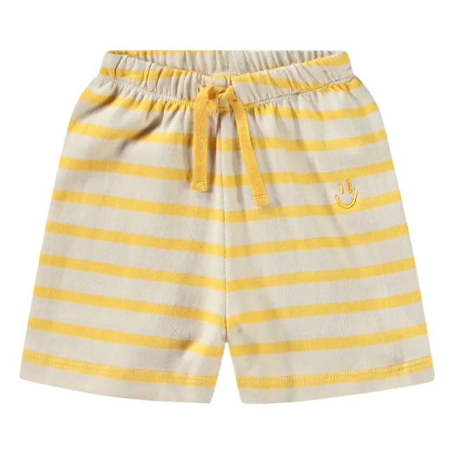 Pantaloncini in cotone organico Skie | Giallo