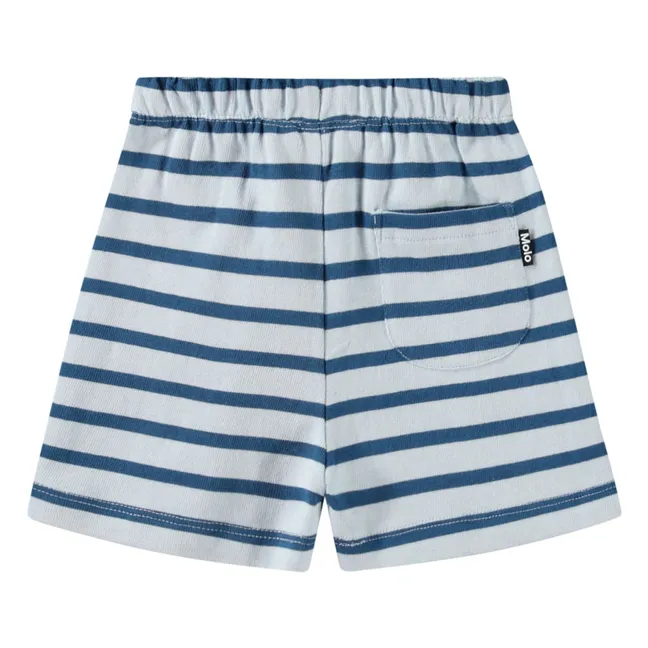 Pantaloncini in cotone organico Skie | Blu anatra