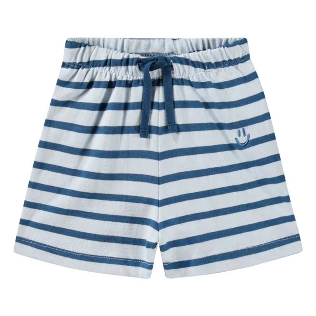 Pantaloncini in cotone organico Skie | Blu anatra