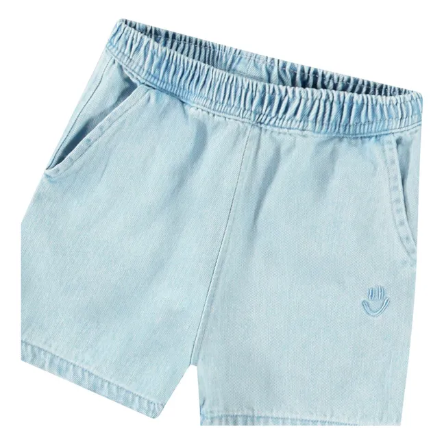 Pantaloncini in cotone biologico Shine | Denim