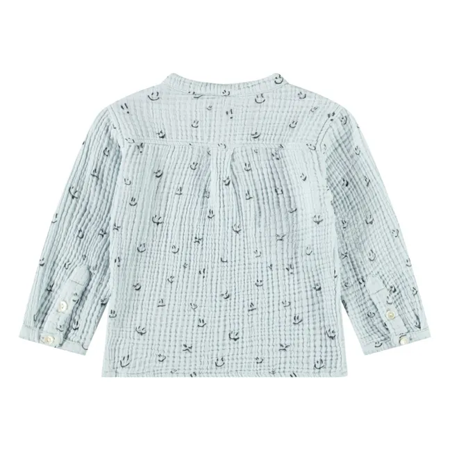 Kurta Enoz Gaze de Coton Bio | Bleu pâle