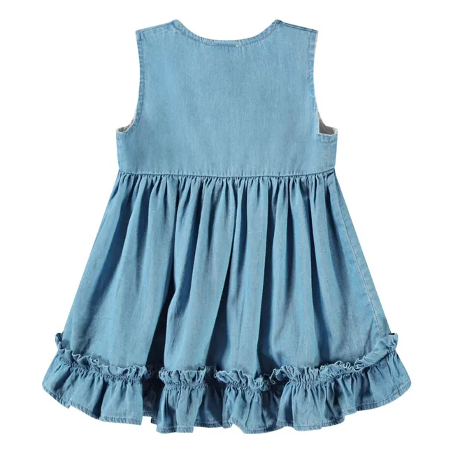 Robe Calvina Coton Bio | Bleu jean